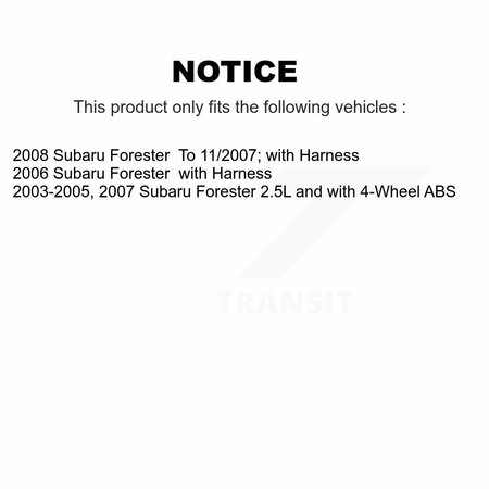 Mpulse Rear Left ABS Wheel Speed Sensor For Subaru Forester SEN-2ABS1108